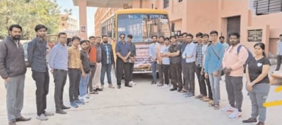 Madhav University students set out on educational tour