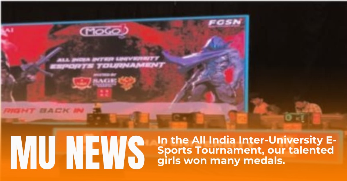 In the All India Inter-University E-Sports Tournament, our talented girls won many medals.